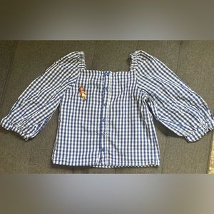 Zara girls collection white and blue size 8. Excellent condition, no stain.